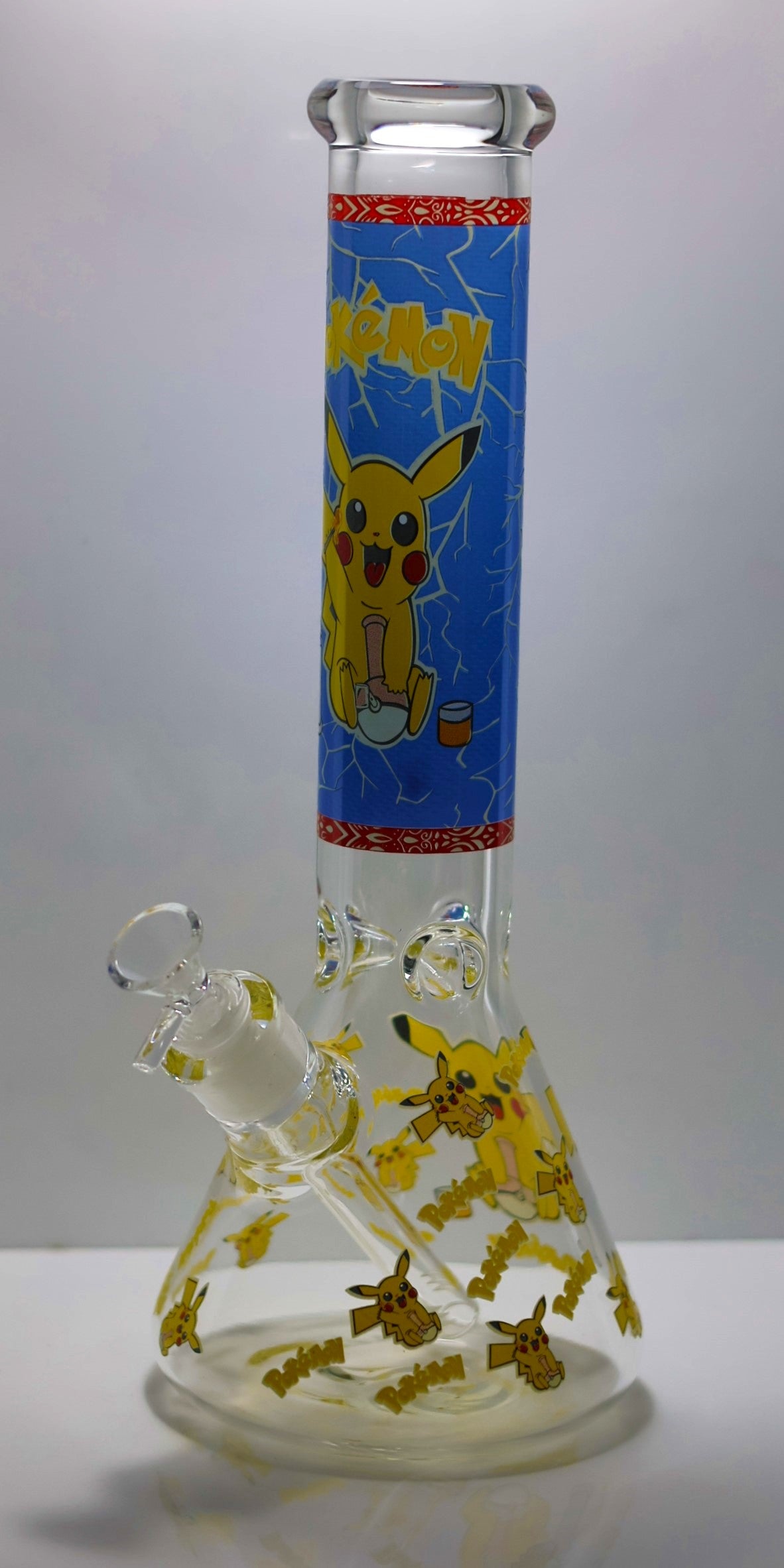 Cartoon Cloud Chasers - Large Beaker Bongs