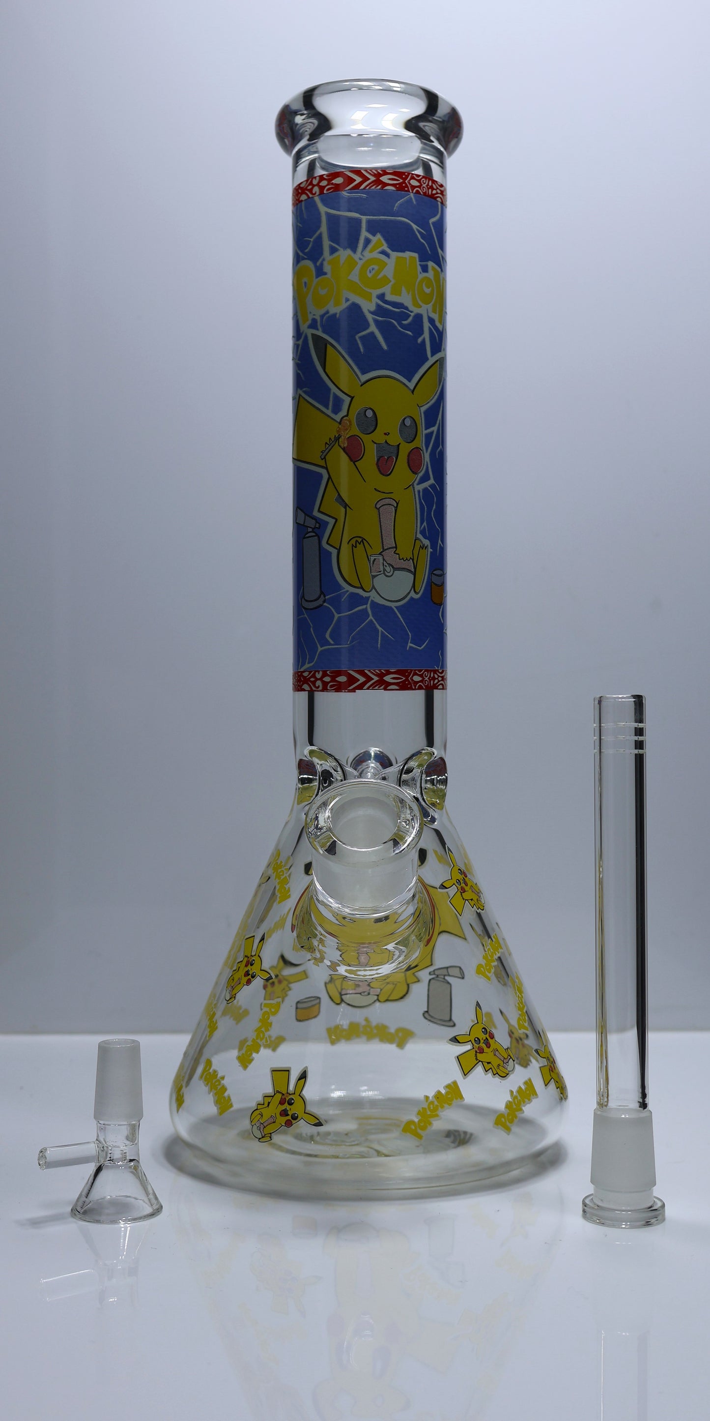 Cartoon Cloud Chasers - Large Beaker Bongs