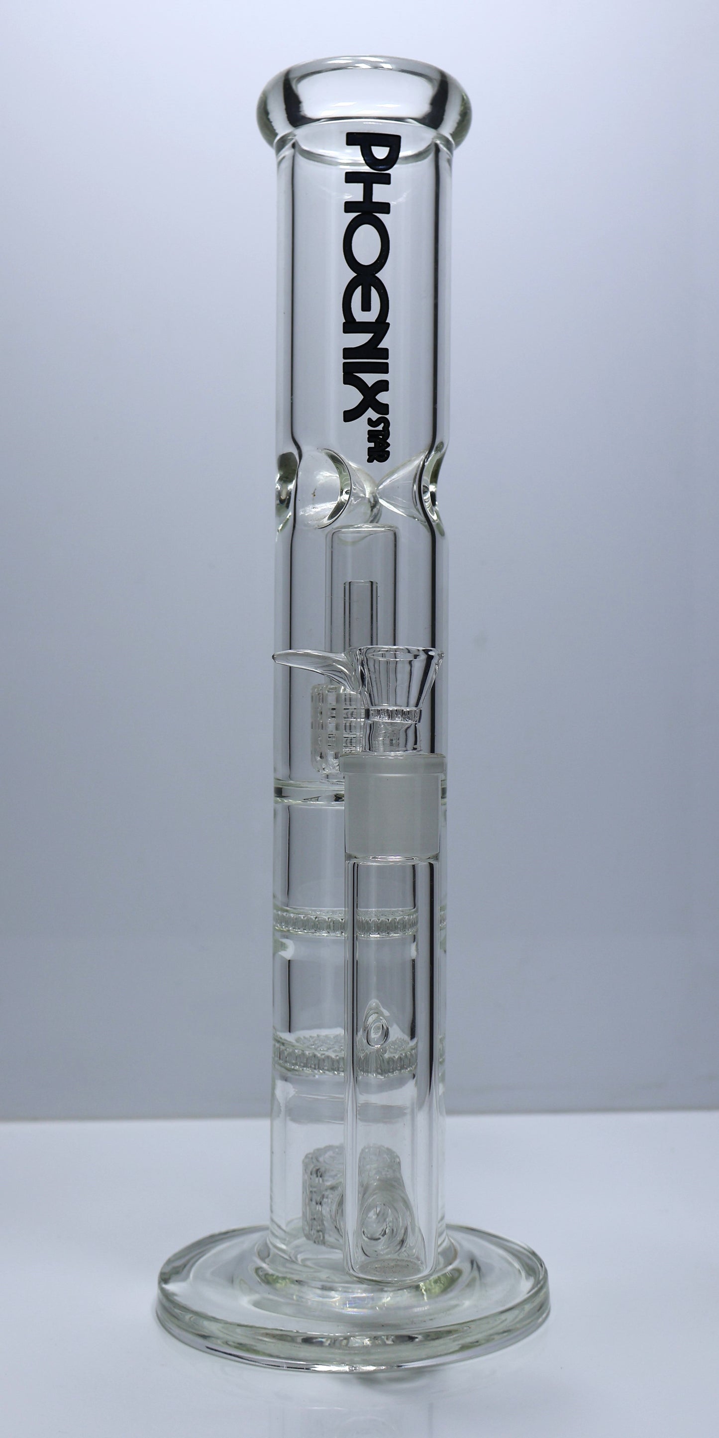 Large Phoenix Star 4 Perc Straight Bong