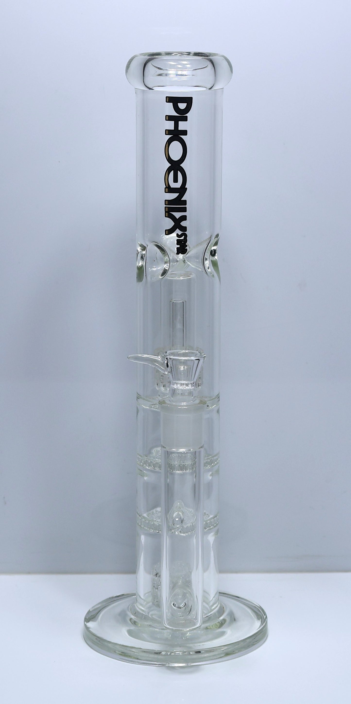 Large Phoenix Star 4 Perc Straight Bong