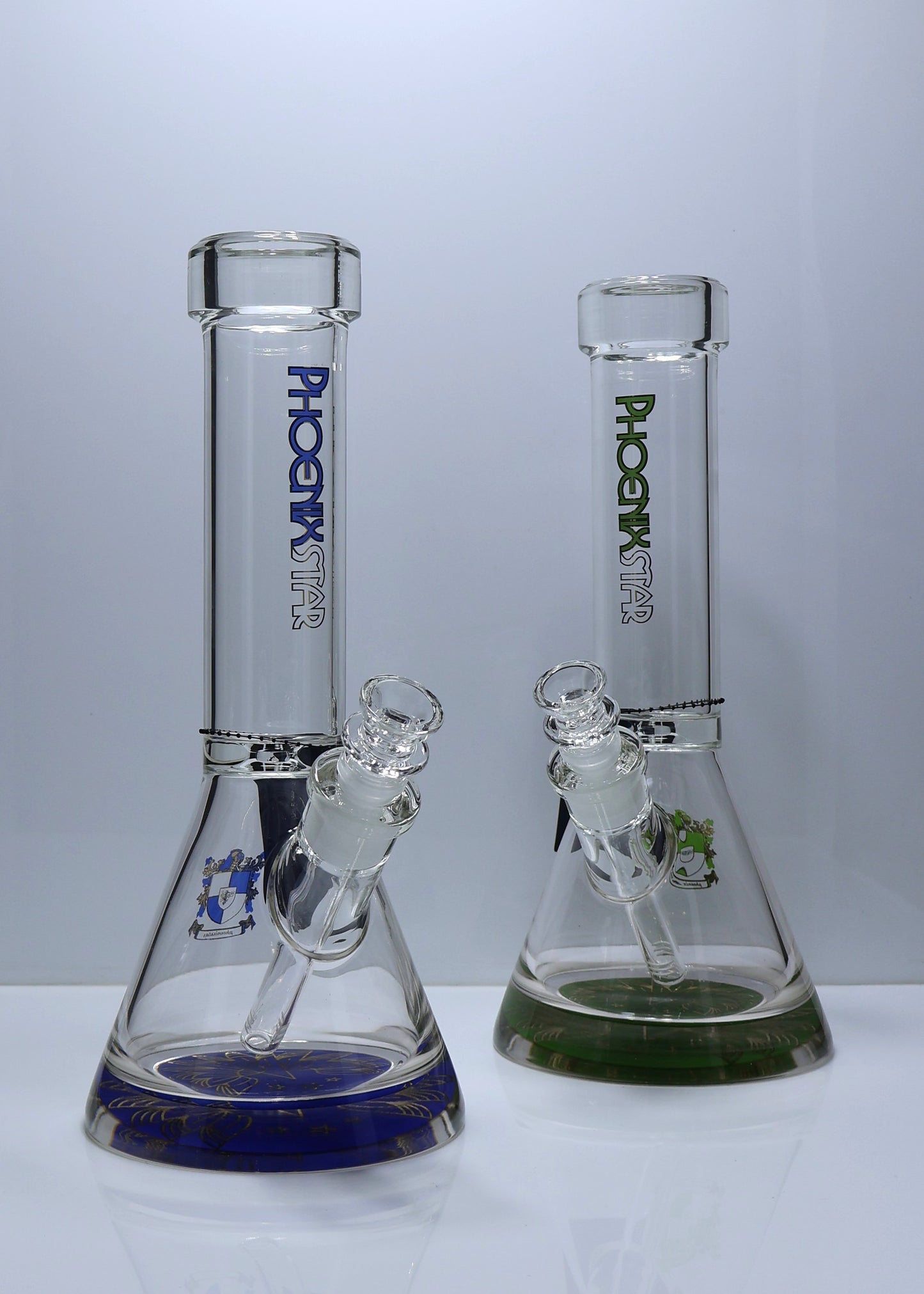 Phoenix Star Premium Bongs - Dual Colour Edition (Blue/Green)