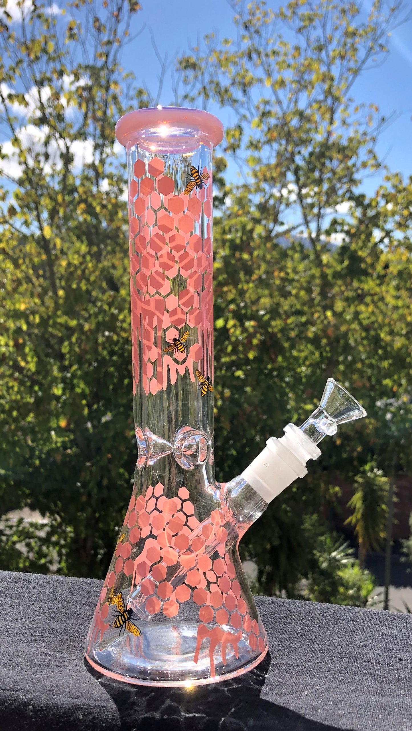 Beautiful high quality glass bong for smoking weed, cannabis, marijuana