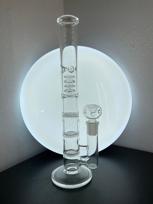 Tripple Honeycomb filter glass bong