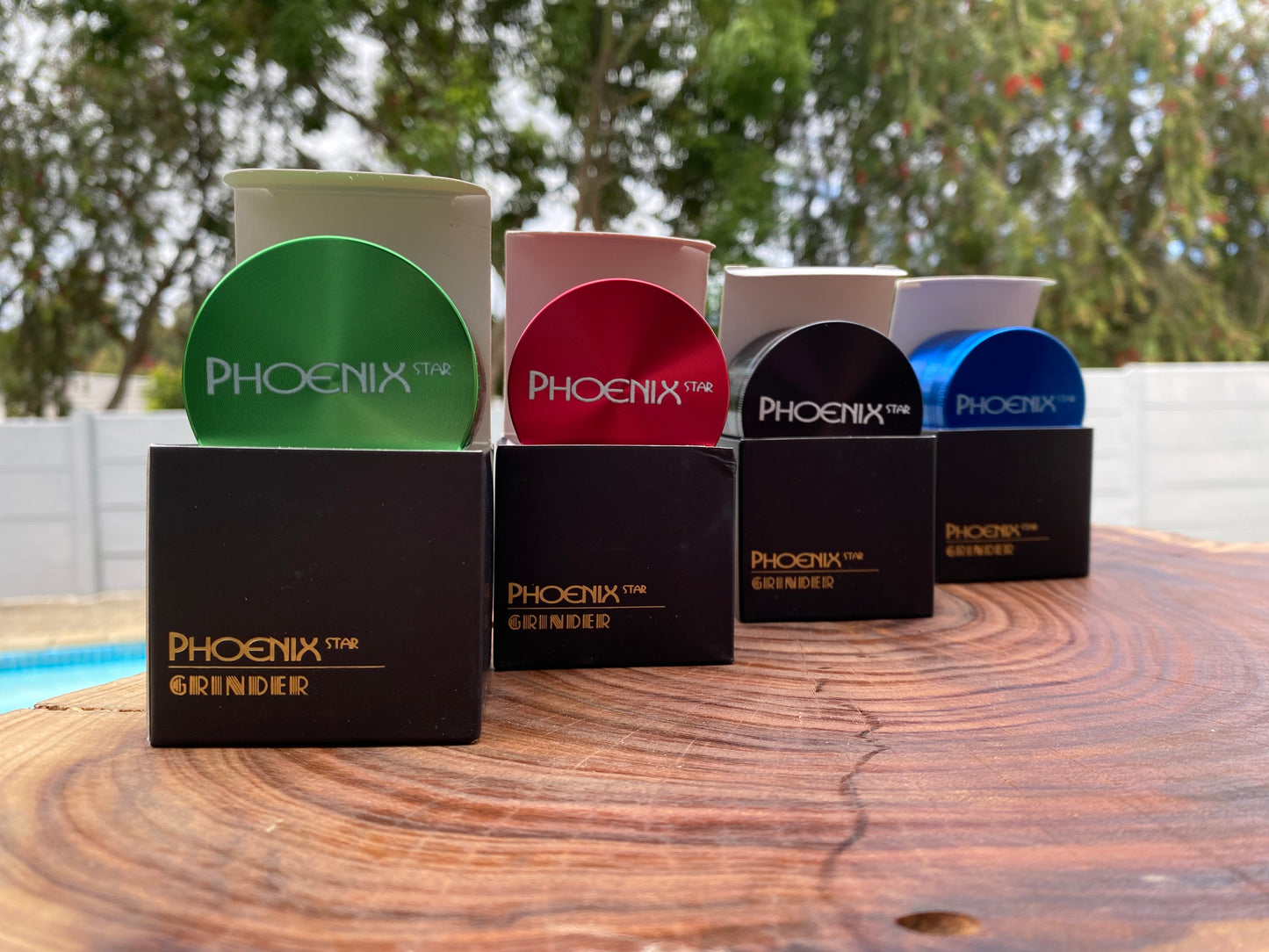 Phoenix star premium grinders, high quality metal aluminum grinders with Kief catcher