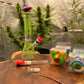 Silicone bong plugs for use with bong cleaning.